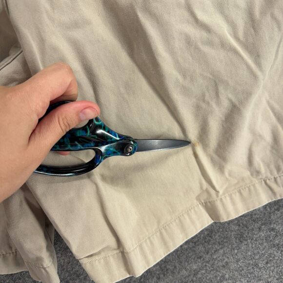 Club Room Shorts Men 34 Beige Mid Rise Bermuda Flat Front Pockets Regular Fit - Picture 6 of 8